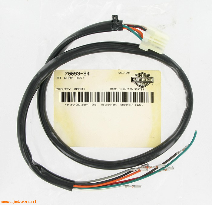   70093-84 (70093-84): Wiring harness - right handlebar - NOS - FXST 84-86, Softail
