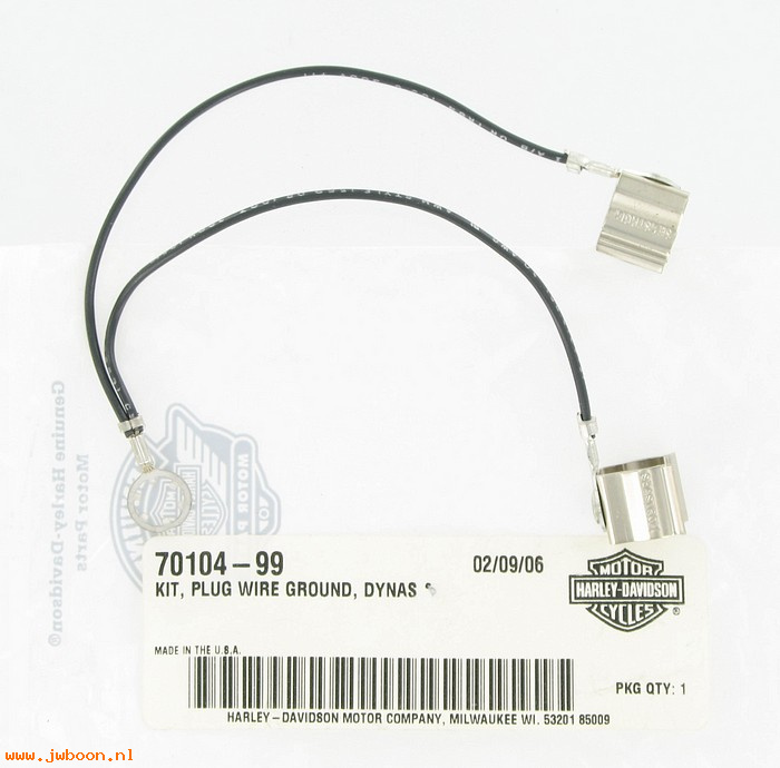   70104-99 (70104-99): Kit, plug wire ground - NOS - FXD, Dyna, FXST, Softail