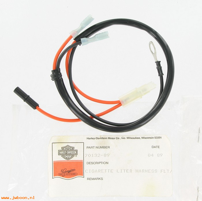   70132-89 (70132-89): Wiring harness - cigarette lighter - NOS - FLT, FLHT 89-95