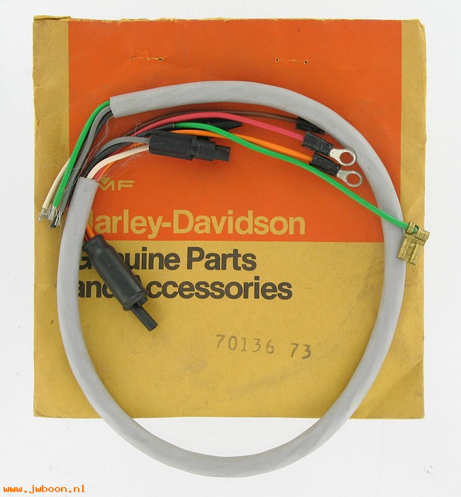   70136-73 (70136-73): Wiring harness, right handlebar - buckhorn - NOS - XLCH 73-74