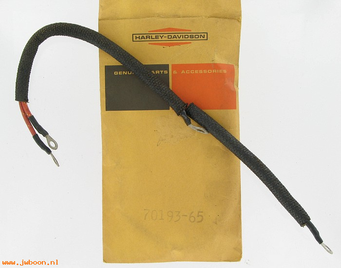   70193-65 (70193-65): Cable-battery&regulator to terminal box,electr start-NOS- FLH1965