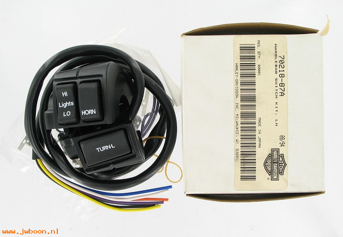   70218-87A (70218-87A): Handlebar switch kit - left - NOS - FLHT, XL, FLT, FXR, FXD,Buell