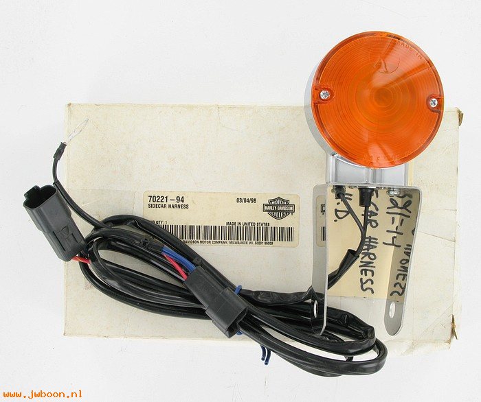   70221-94 (70221-94): Sidecar turn signal and wiring 94-98 - NOS - Touring
