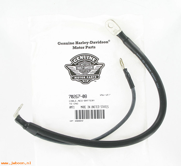   70267-08 (70267-08): Battery cable - negative to engine - NOS - Touring 2008