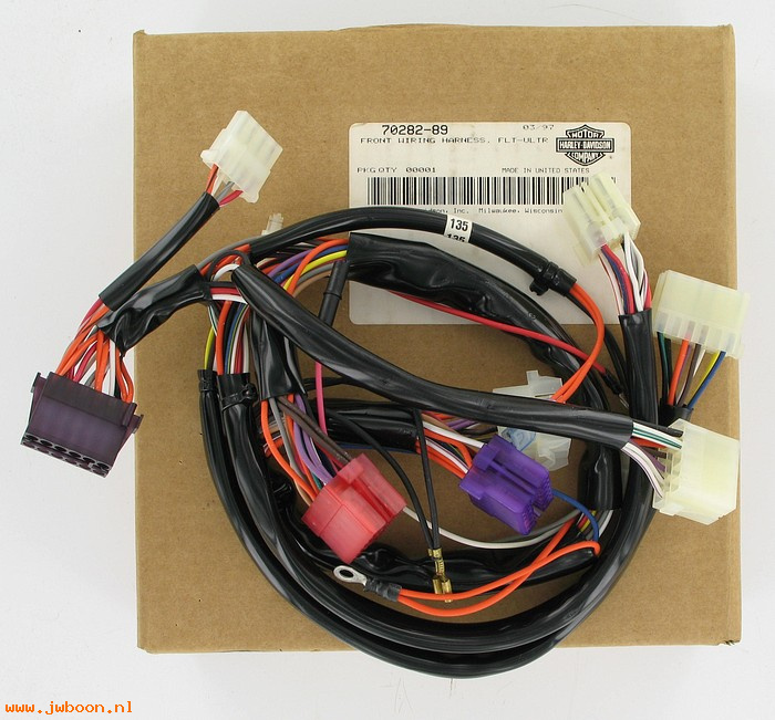   70282-89 (70282-89): Wiring harness - front - NOS - FLTC 89-92, Tour Glide Classic