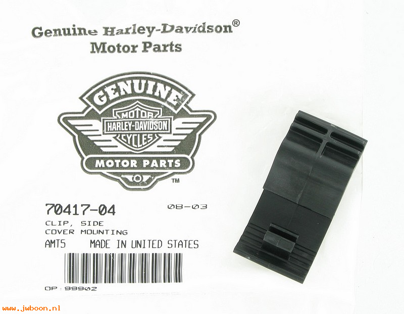   70417-04 (70417-04): Clip - side cover mounting - NOS - Sportster XL 2004