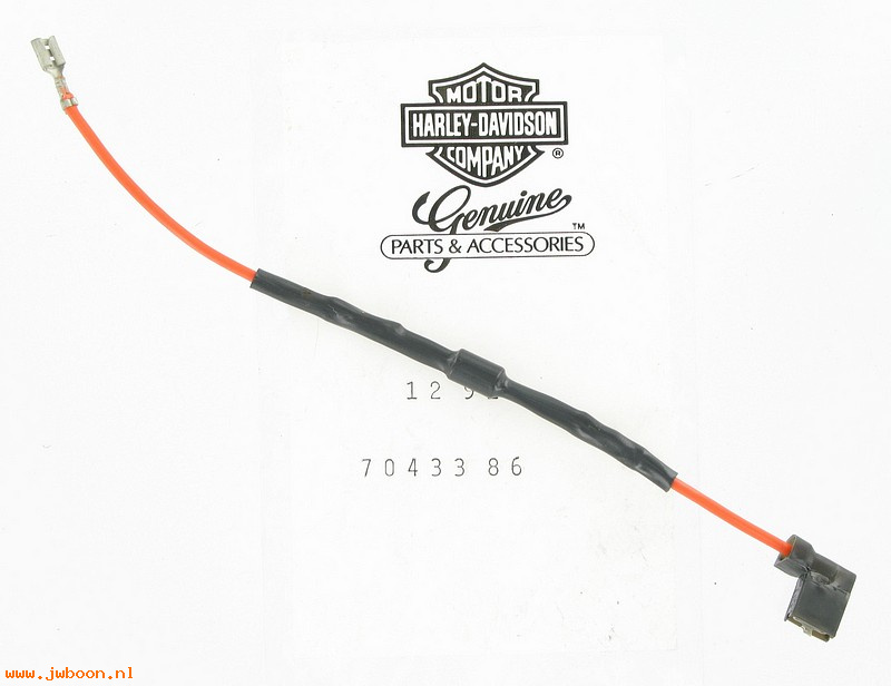   70433-86 (70433-86): Cable - direct diode, turn signals - NOS - FXRP 86-90, Police