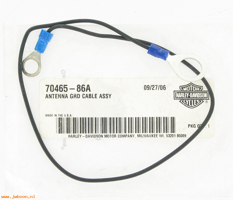   70465-86A (70465-86A): Ground cable - antenna - NOS - FLTC, FLHTC 86-   FXRT 87-92