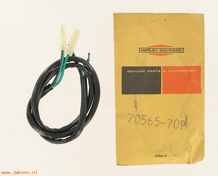   70565-70P (70565-70P): Wiring harness, stoplight switch connector - NOS - MLS 125 1970