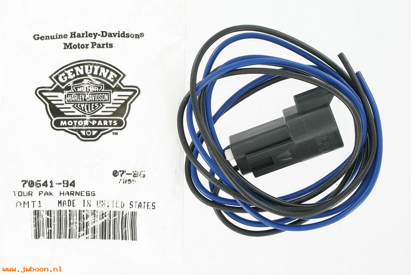   70641-94 (70641-94): Wiring harness, Tour-pak side light adapter -NOS- FLHR, Road King