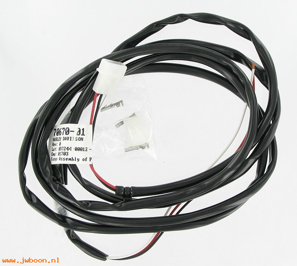   70670-01 (70670-01): Wiring harness - par 36 strobe lamps - NOS - FLHTP, FXDP