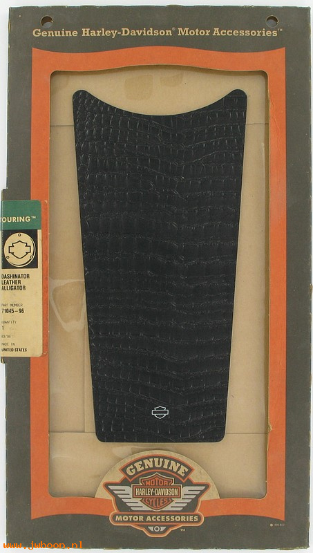   71045-96 (71045-96): Dashinator / Dash insert - leather, alligator - NOS - FLHT/C,FLHS