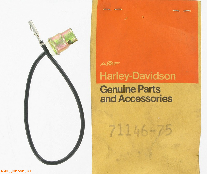   71146-75 (71146-75): Socket and wire - speedometer - NOS - FX 1975, Super Glide