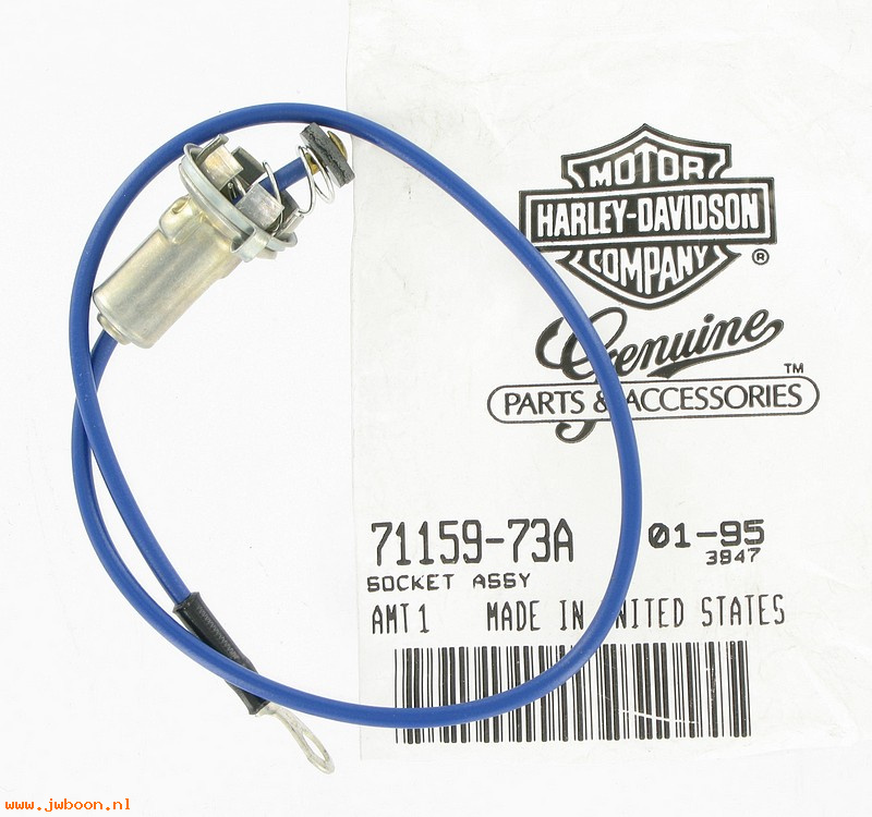   71159-73A (71159-73A): Socket - speedometer lamp - NOS - FL,FLH 73-84.Softail.FXDWG