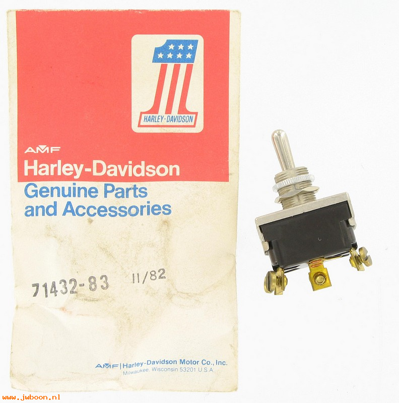   71432-83 (71432-83): Toggle switch - siren - NOS - FLH-80 1984. FXRP L84, Police