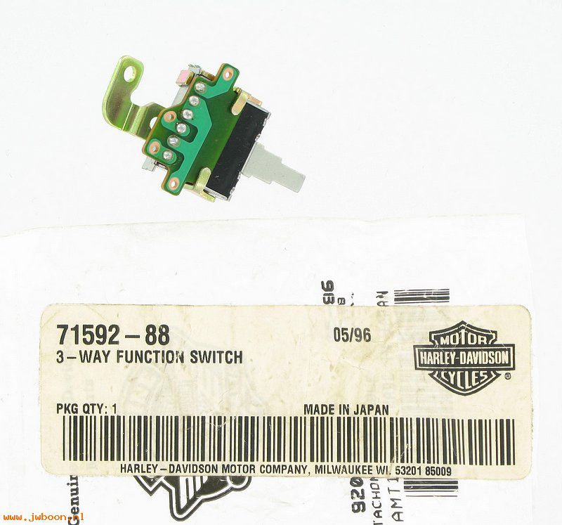   71592-88 (71592-88): 3-way functional switch - NOS - FLT, FLHT 88-95. FXRT 88-92
