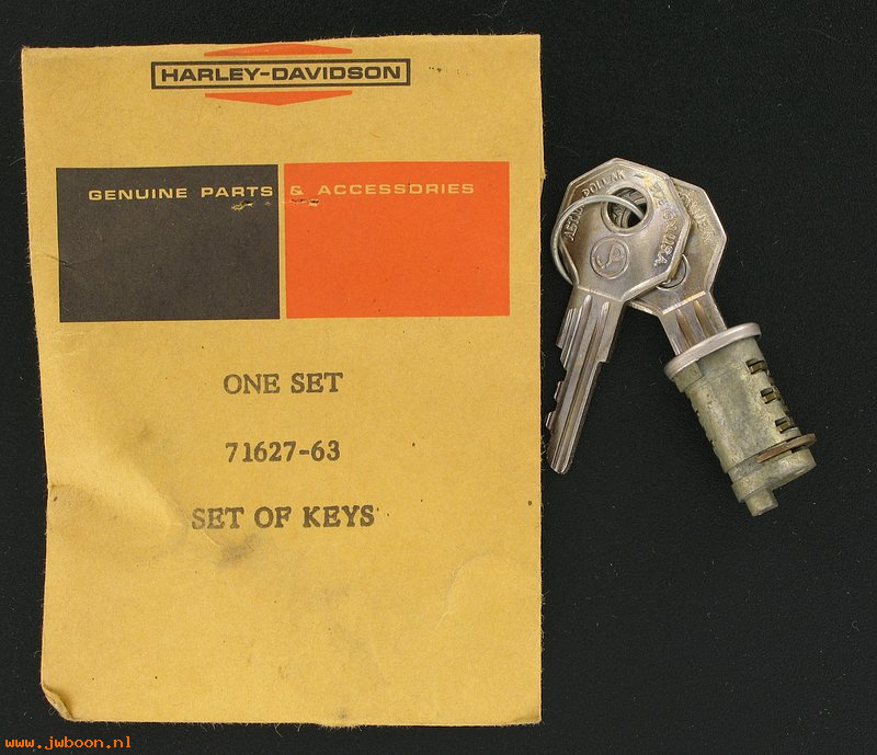   71627-63 (71627-63): Lock with 2 keys - NOS - Golf car D 63-66