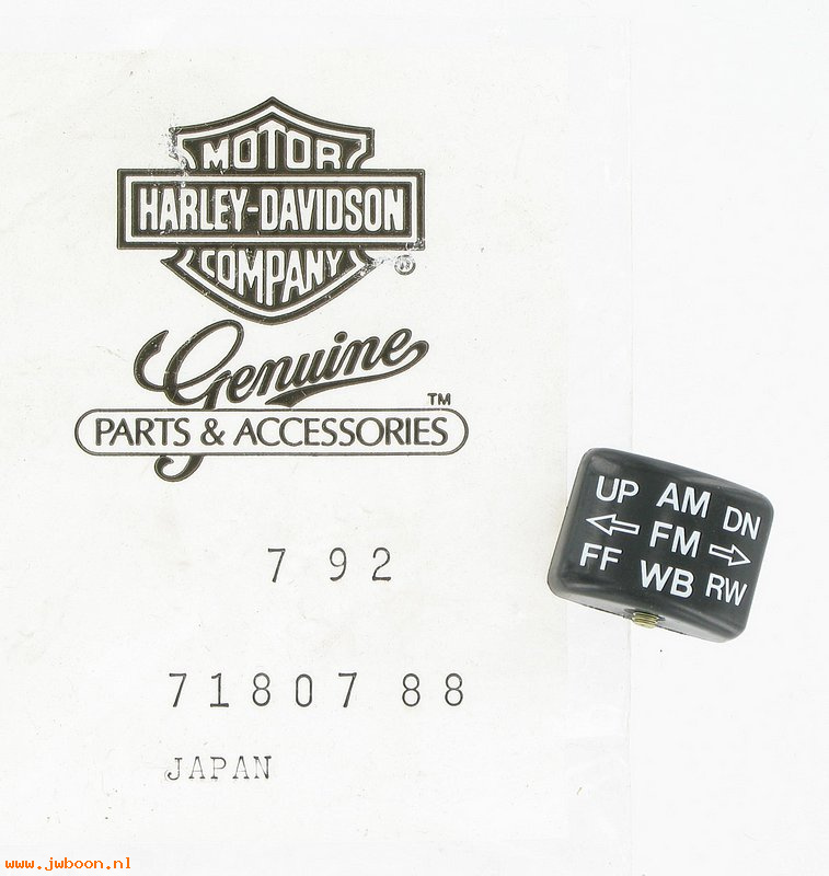   71807-88 (71807-88): Radio knob, handlebar - on / off - NOS - FLTC, FLHTC 88-95. FXRT