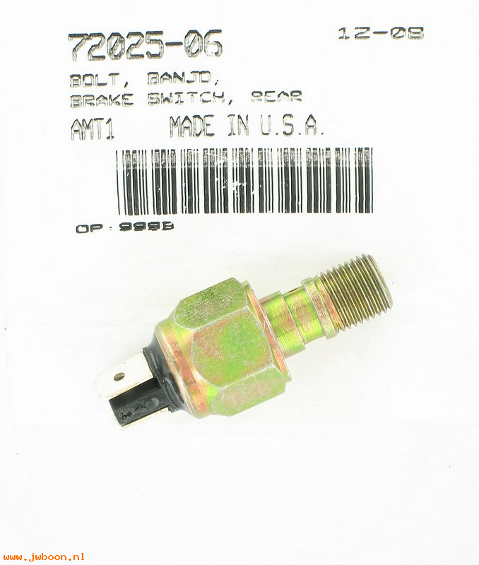   72025-06 (72025-06): Brake light switch / banjo bolt - NOS - VRSCR, VRSCD 06-08