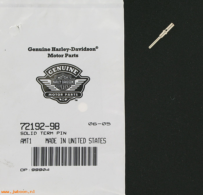   72192-98 (72192-98): Solid term pin - NOS - Buell
