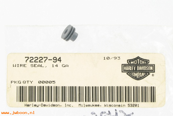   72227-94 (72227-94): Wire seal, 14 gauge - NOS - FLHT 94-96