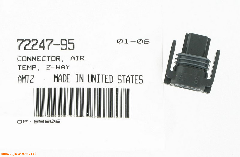   72247-95 (72247-95): 2-Way intake air temperature connector - NOS - FLHTCU-I 1995