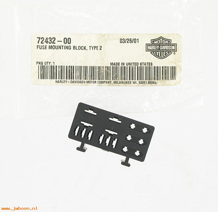   72432-00 (72432-00): Fuse mounting block - type 2 - NOS
