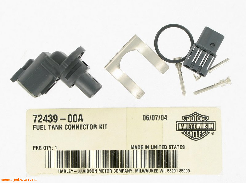   72439-00A (72439-00A): Fuel tank connector kit - NOS - V-rod 2005. Softail carb. 2005