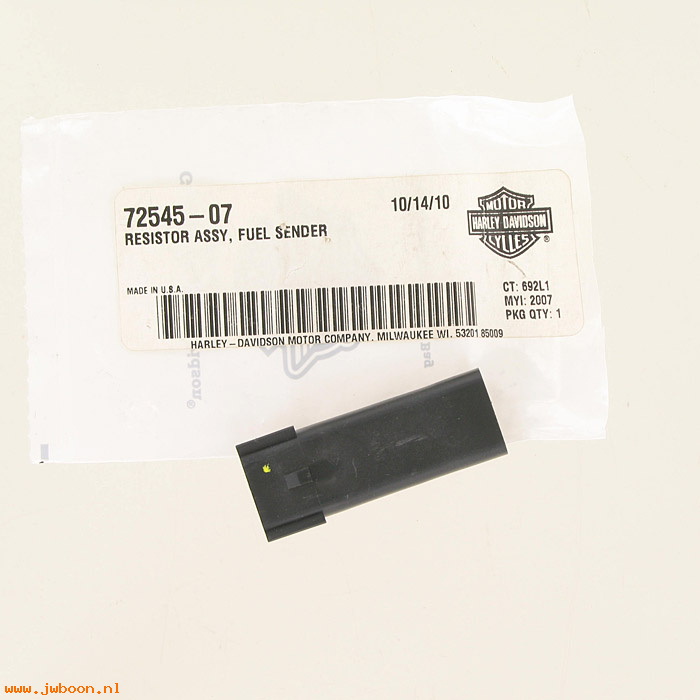   72545-07 (72545-07): Resistor - fuel sender - NOS - XL 2007