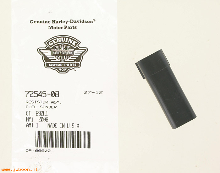   72545-08 (72545-08): Resistor - fuel sender - NOS - XL's