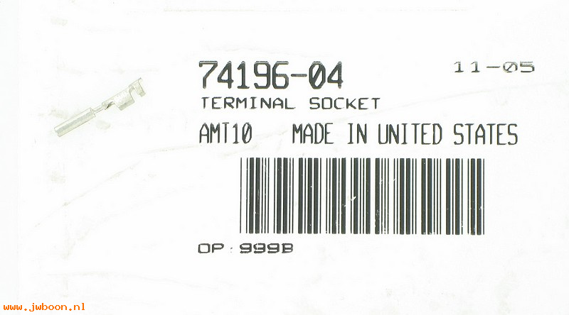   74196-04 (74196-04): Terminal, socket - 20 gauge - NOS - XL's