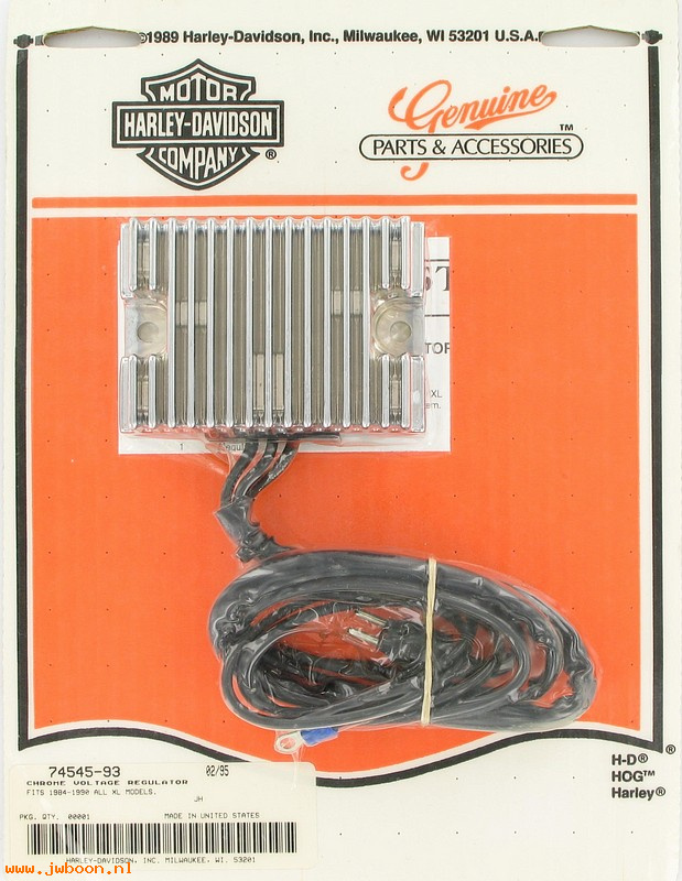   74545-93 (74545-93): Voltage regulator - NOS - XL L84-90