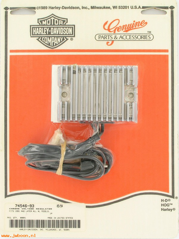   74546-93 (74546-93 / 74523-92): Voltage regulator - NOS - XL '91-'93