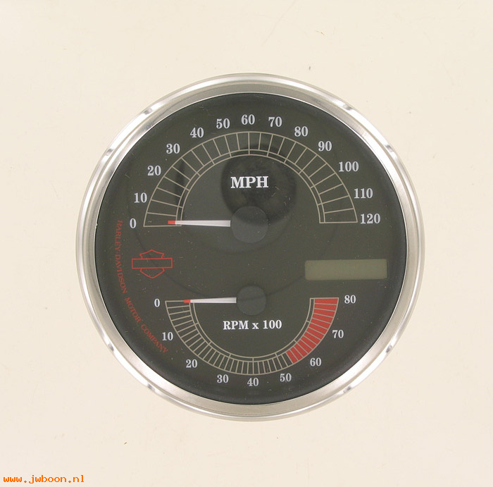   74549-07 (74549-07): Combination speedometer/tachometer kit - black face - NOS