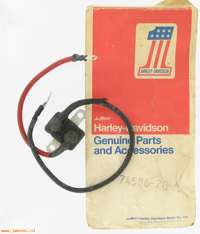   74586-70 (74586-70): Circuit breaker and wires - NOS - FL, FLH 70-72