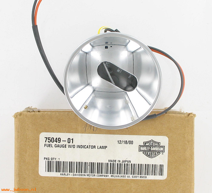   75049-01 (75049-01): Fuel gauge without indicator lamp - NOS - FLHR, FXDWG, FXDL