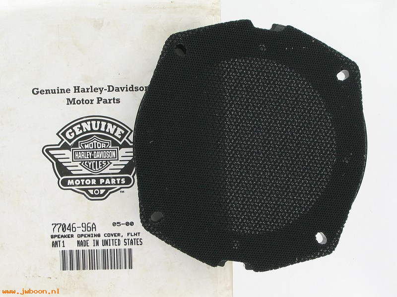   77046-96A (77046-96A): Cover - speaker opening - NOS - FLHT '96-