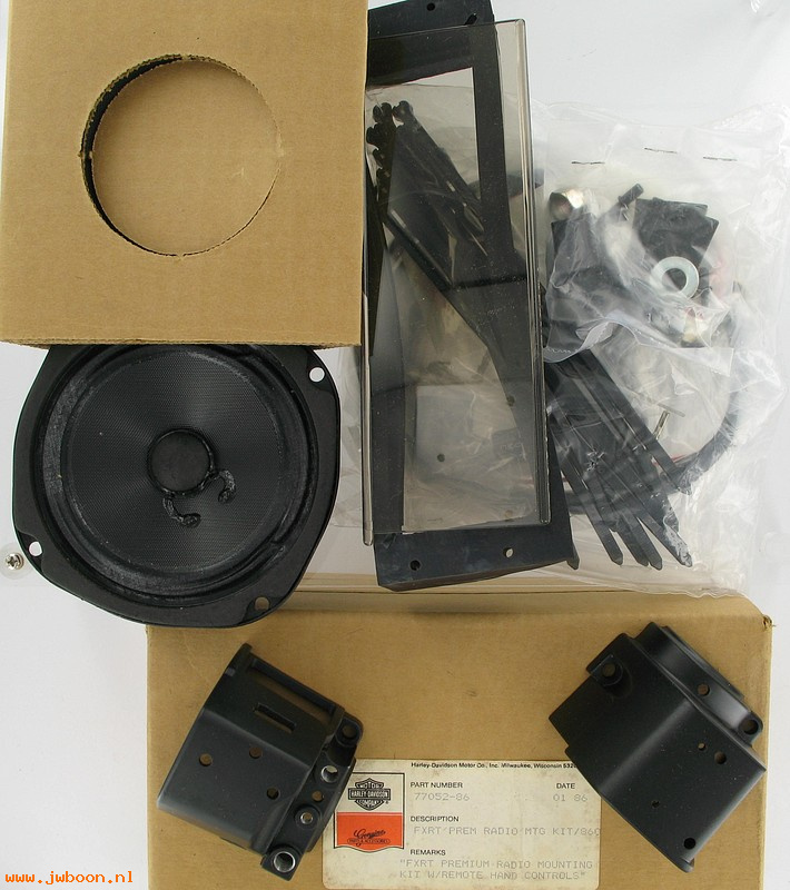   77052-86 (77052-86): FXRT Premium radio mounting kit  -  with remote hand controls-NOS