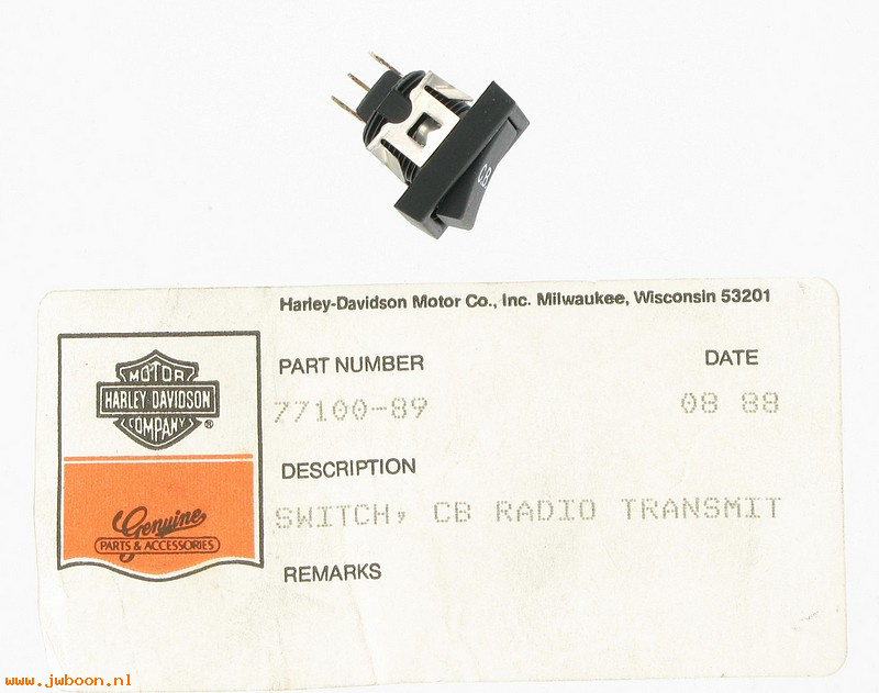   77100-89 (77100-89): Handlebar switch - P.T.T. - NOS - FLHTC-Ultra early'89