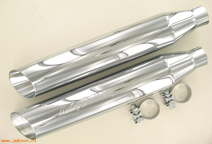   80055-97 (80055-97): Slash cut muffler kit - "Harley-Davidson" - NOS - Softails '95-