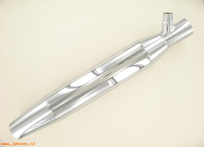   80414-01 (80414-01): Tapered muffler, front - NOS - Softail