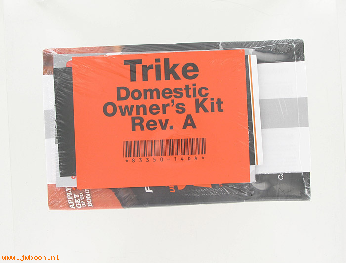   83350-14DA (83350-14DA/83390-14A): 2014 Trike Owner's kit - NOS