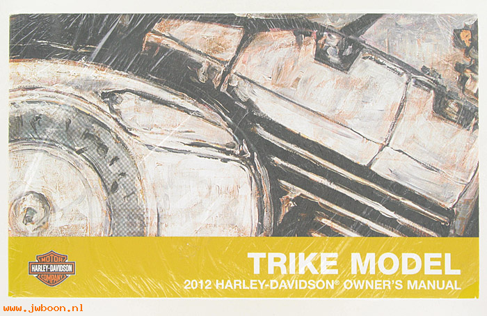   83390-12 (83390-12): Owners manual 2012 Trike models - NOS