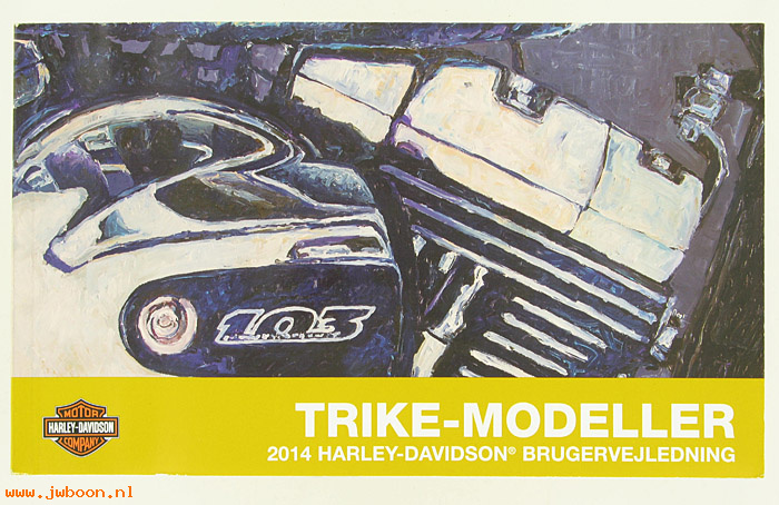   83390-14DAA (83390-14DAA): Owners manual 2014 Trike models - danish - NOS