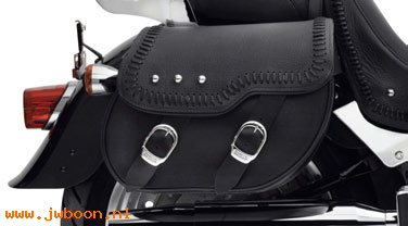   88286-07 (88286-07): Leather saddlebags - NOS - FLSTF