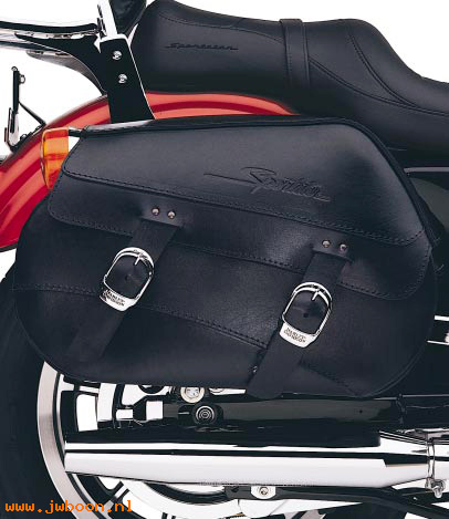   90342-98B (90342-98B): Premium leather saddlebag kit - NOS - XL