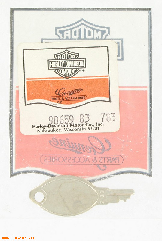   90659-83 (90659-83): Key - saddlebag lock no. 2133 - NOS - FXR, FXRS 80-    FXRT 83-84