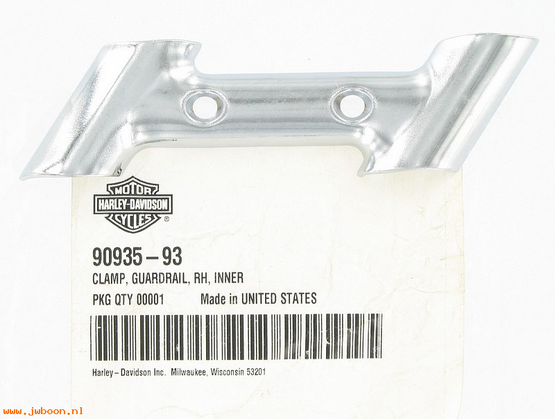   90935-93 (90935-93): Clamp, guard rail - right inner - NOS