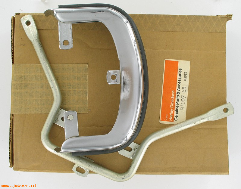   91007-68 (91007-68): Rear bumper, use with saddlebags only - NOS - FL, FLH 68-76
