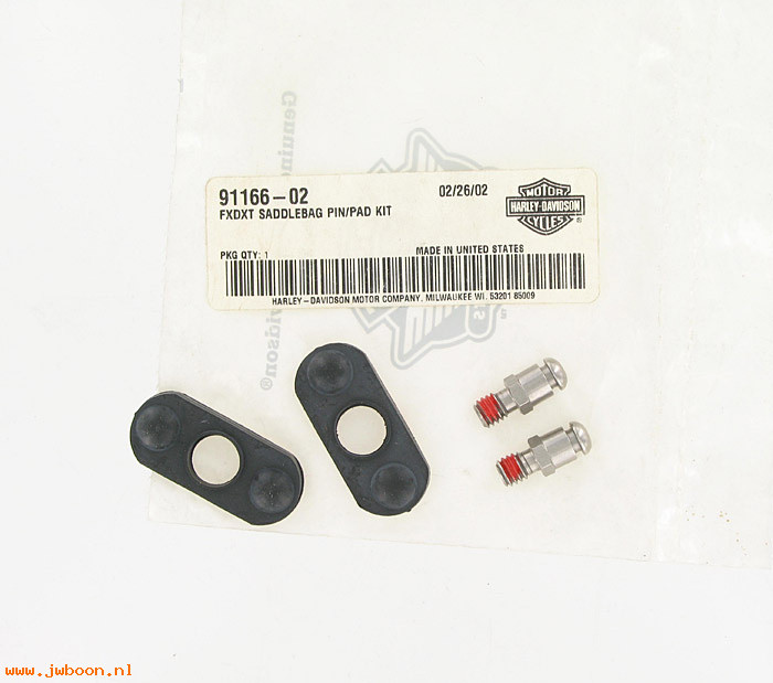   91166-02 (91166-02): Saddlebag latch pin/pad kit - NOS - FXDXT